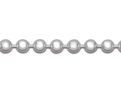 Catena A Palline 2,2 Mm, 45 Cm, Argento 925 Rivestimento Antiossidazione - Immagine Standard - 3