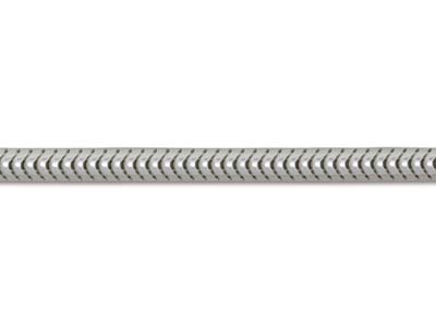 Catena A Serpente Tonda 1,6 Mm, 40 Cm, Argento 925 - Immagine Standard - 3