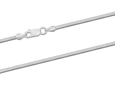 Catena Maglia Serpente Tonda 1,9 Mm, 40 Cm, Argento 925 - Immagine Standard - 2