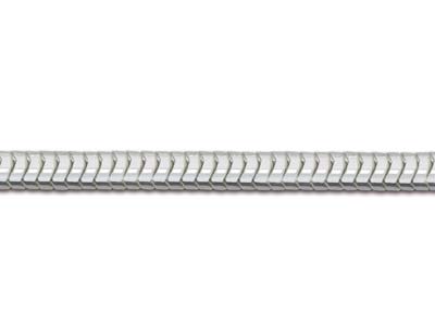 Catena A Serpente Tonda 1,9 Mm, 45 Cm, Argento 925 - Immagine Standard - 3