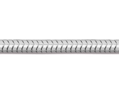 Catena A Serpente Tonda 2,4 Mm, 45 Cm, Argento 925 - Immagine Standard - 3