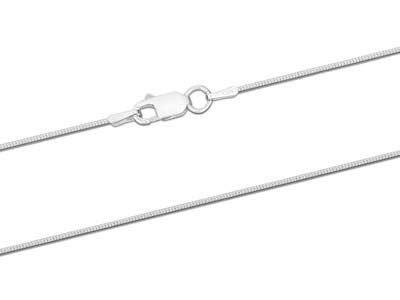 Catena A Maglia Serpente Tonda 1 Mm, 50 Cm, Argento 925 - Immagine Standard - 2