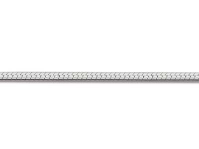 Catena A Serpente Tonda 1 Mm, 55 Cm, Argento 925 - Immagine Standard - 3