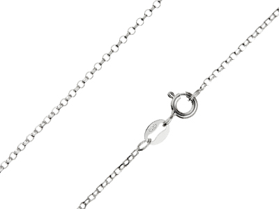 Catena Belcher 2 Con Taglio A Diamante Senza Marchio Di Autenticità, 45 Cm, Argento 925