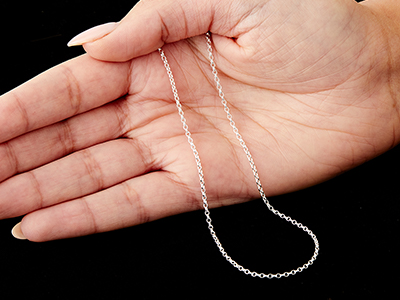 Catena Maglia Jaseron 1,7 Mm, 55 Cm, Argento 925 - Immagine Standard - 6