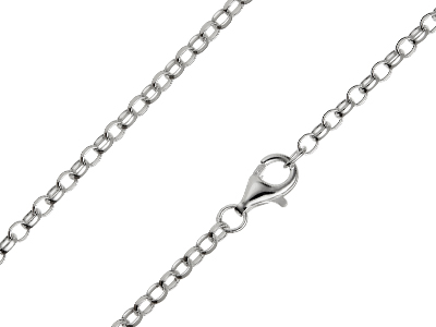 St Sil 2.5mm Belcher Chain 22