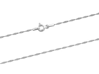 Catena Maglia Gourmette Intrecciata1,2 Mm, 45 Cm, Argento 925 - Immagine Standard - 2