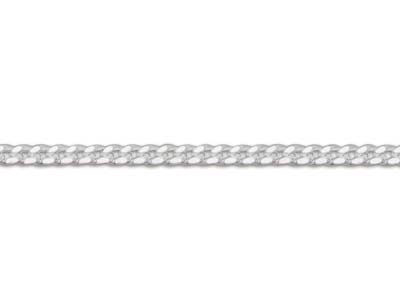 Catena Grumetta 22 Con Taglio A Diamante Senza Marchio Di Autenticità, 45 Cm, Argento 925 - Immagine Standard - 3