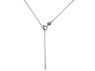 Catena Forzatina 1.2 Mm, 40-45 Cm, Argento 925 Rodiato - Immagine Standard - 2