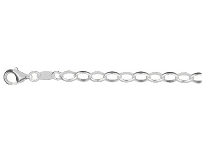Bracciale A Maglia Ovale Jaseron 5,10 Mm, 19 Cm, Argento 925 - Immagine Standard - 1