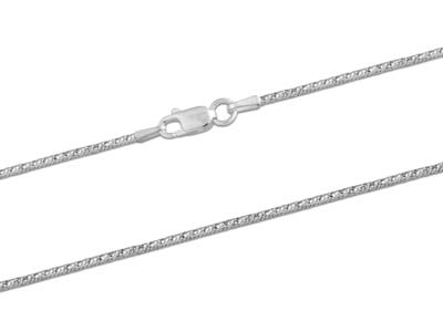 Catena A Coda Di Topo Elegante Con Taglio A Diamante 1,5 Mm, Argento 925, 40 Cm Senza Marchio Di Autenticità - Immagine Standard - 2