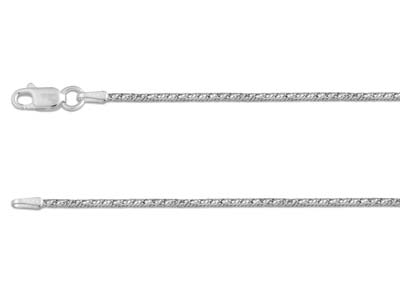 Catena A Coda Di Topo Elegante Con Taglio A Diamante 1,5 Mm, Argento 925, 45 Cm Senza Marchio Di Autenticità