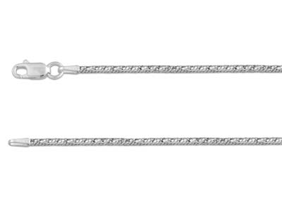 Catena A Coda Di Topo Elegante Con Taglio A Diamante 1,8 Mm, Argento 925, 40 Cm Con Marchio Di Autenticità - Immagine Standard - 1