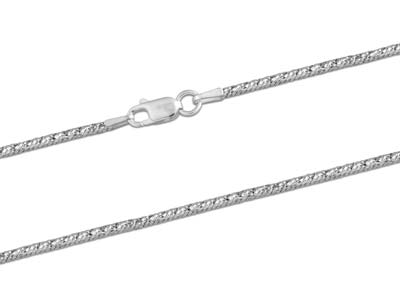 Catena A Coda Di Topo Elegante Con Taglio A Diamante 1,8 Mm, Argento 925, 40 Cm Con Marchio Di Autenticità - Immagine Standard - 2