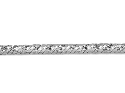 Catena A Maglia Serpente Diamantatafantasia 1,8 Mm, 45 Cm, Argento 92 5 Autenticità - Immagine Standard - 3
