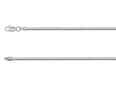 Catena A Coda Di Topo Con Taglio A Diamante A Sezione Rotonda, 1,6 Mm/40 Cm, Argento 925 - Immagine Standard - 1