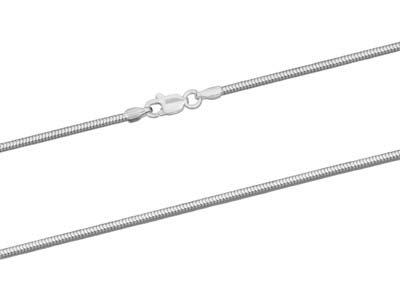 Catena A Coda Di Topo Con Taglio A Diamante A Sezione Rotonda, 1,6 Mm/40 Cm, Argento 925 - Immagine Standard - 2