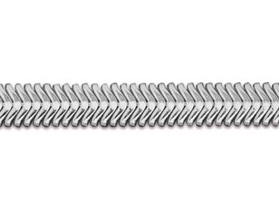 Catena A Serpente Piatto 4,2 X 1,8 Mm, 45 Cm, Argento 925 - Immagine Standard - 3