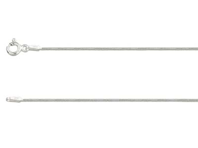 Catena A Maglia Fine Serpente 0,9 Mm, 40 Cm, Argento 925