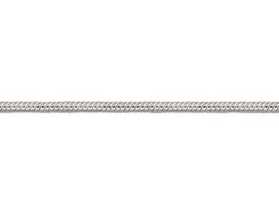 Catena A Maglia Fine Serpente 0,9 Mm, 60 Cm, Argento 925 - Immagine Standard - 3