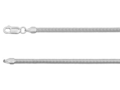 Bracciale Catena Serpente 3 Mm, 18 Cm, Argento 925