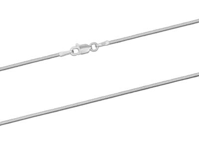 Catena A Coda Di Topo A Sezione Quadrata, 1,2 Mm/40 Cm, Argento 925 - Immagine Standard - 2