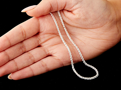 Catena A Maglia Palmier 2,5 Mm, 40 Cm, Argento 925 - Immagine Standard - 6