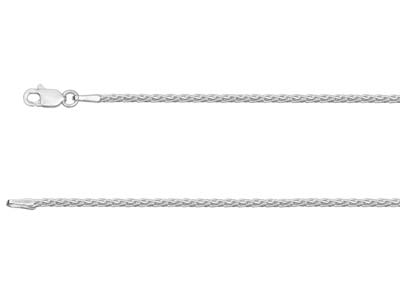 Catena Spiga Taglio A Diamante Senza Marchio Di Autenticità, 1,5 Mm/40 Cm, Argento 925 - Immagine Standard - 1