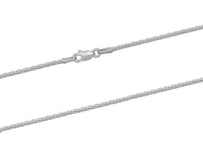 Catena Spiga Taglio A Diamante Senza Marchio Di Autenticità, 1,5 Mm/40 Cm, Argento 925 - Immagine Standard - 2