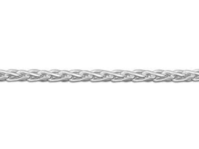 Catena Spiga Taglio A Diamante Senza Marchio Di Autenticità, 1,5 Mm/40 Cm, Argento 925 - Immagine Standard - 3