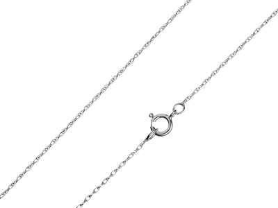 Catena Maglia A Corda 20 Senza Marchio Di Autenticità, 45 Cm, Argento 925