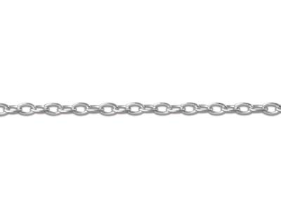 Catena A Maglie For\at Diamantata 1,3 Mm, 40-45 Cm, Argento 925 - Immagine Standard - 3