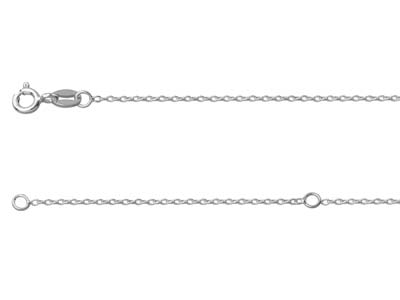 Catena A Maglie Forat Diamante 1,3mm, 45-50 Cm, Argento 925