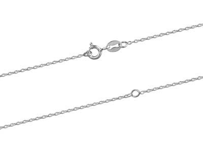Catena A Maglie For\at Diamante 1,3mm, 50-55 Cm, Argento 925 - Immagine Standard - 2