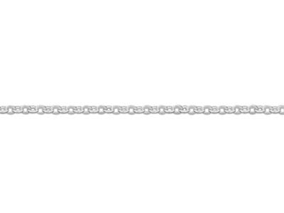 Catena A Maglie For\at Diamantata 0,90 Mm, 40-45 Cm, Argento 925 - Immagine Standard - 3
