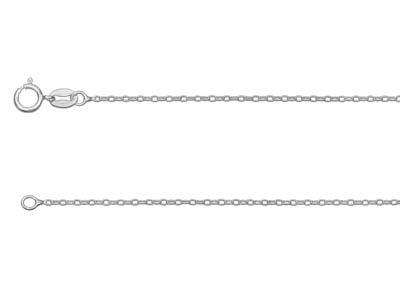 Catena A Maglia Forzat 1,3 Mm, 40 Cm, Argento 925