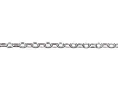 Catena A Maglie Forzate 1,3 Mm, 60 Cm, Argento 925 - Immagine Standard - 3