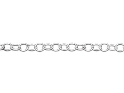 Catena A Maglie Forzate 1,7 Mm, 66 Cm, Argento 925 - Immagine Standard - 3