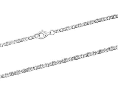 Catena For\at Maglie Da 3 Mm, 45 Cm, Argento 925 - Immagine Standard - 2