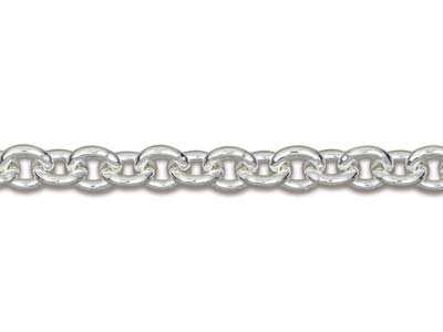 Catena For\at Maglie Da 3 Mm, 45 Cm, Argento 925 - Immagine Standard - 3
