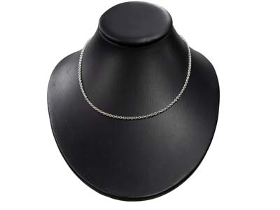 Catena For\at Maglie Da 3 Mm, 45 Cm, Argento 925 - Immagine Standard - 5