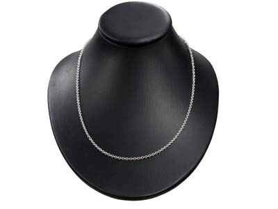 Catena A Maglie For\at Da 3 Mm, 55 Cm, Argento 925 - Immagine Standard - 5