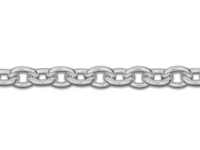 Catena A Maglie Rotonde For\at 3,9 Mm, 45 Cm, Argento 925 - Immagine Standard - 3