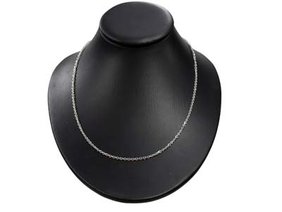 Catena Maglia Jaseron Diamantata Quadrata 2,3 Mm, 55 Cm, Argento 925 - Immagine Standard - 5