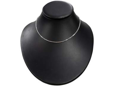 Catena Maglia Jaseron Diamantata Quadrata 1,9 Mm, 40 Cm, Argento 925 - Immagine Standard - 5