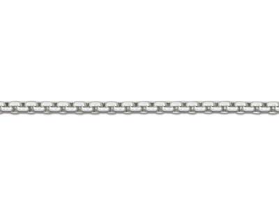 Catena Maglie Quadre Arrotondate Senza Marchio Di Autenticità, 1,3 Mm/40 Cm, Argento 925 - Immagine Standard - 3