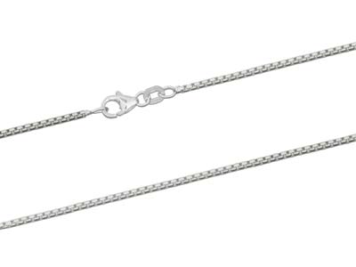 Catena Maglia Veneziana MM 1,6, Cm 45, In Argento 925 Con Trattamento Antiossidante - Immagine Standard - 2