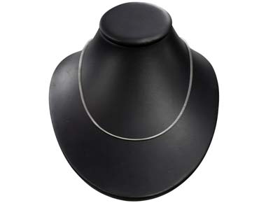 Catena Maglia Veneziana MM 1,6, Cm 50, In Argento 925 Con Trattamento Antiossidante - Immagine Standard - 5