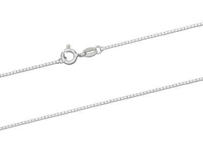 Catena A Specchio A Maglia Quadrata0,94 Mm, 40 Cm, Argento 925 Argento 925 - Immagine Standard - 2