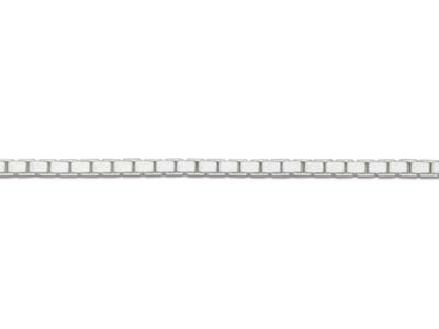 Catena A Specchio A Maglia Quadrata0,94 Mm, 40 Cm, Argento 925 Argento 925 - Immagine Standard - 3